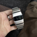 Y2K chrome vintage watch